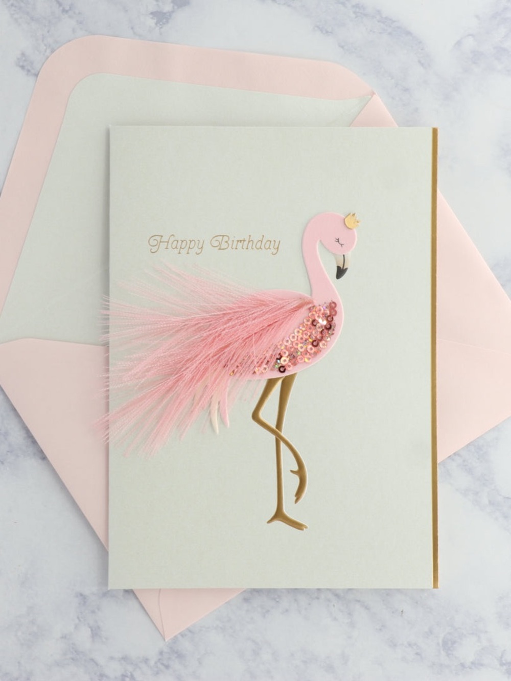 🆕Papyrus Flamingo Birthday Greeting Card